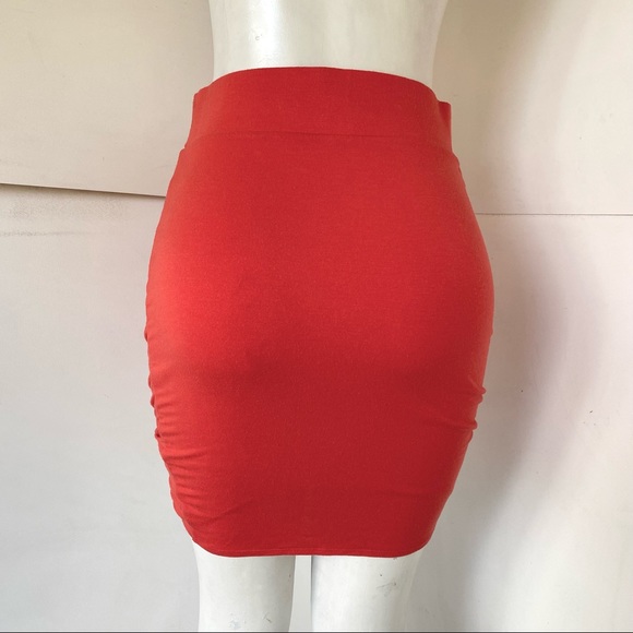Helmut Lang Mini Skirt w/Rouching - Picture 3 of 4
